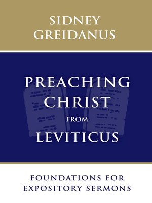 cover image of Preaching Christ from Leviticus